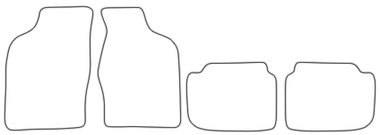 Das Schnittmuster für Fussmatten Toyota Camry_2_cv20_sv21_vzv21