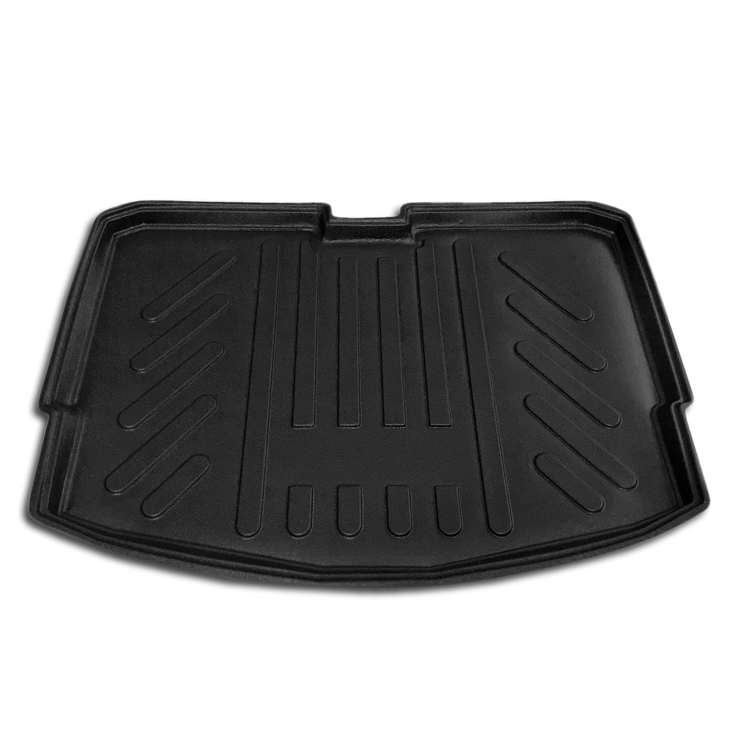 Frontaufnahme einer Kofferraumwanne für Nissan Note 2.